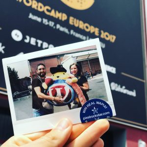 Meli und Flo mit Monsieur Wapuu